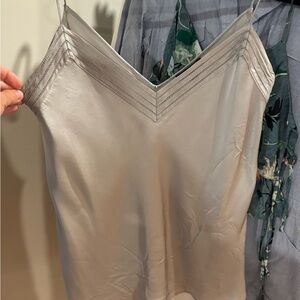 Massimo Dutti Silver Camisole Top